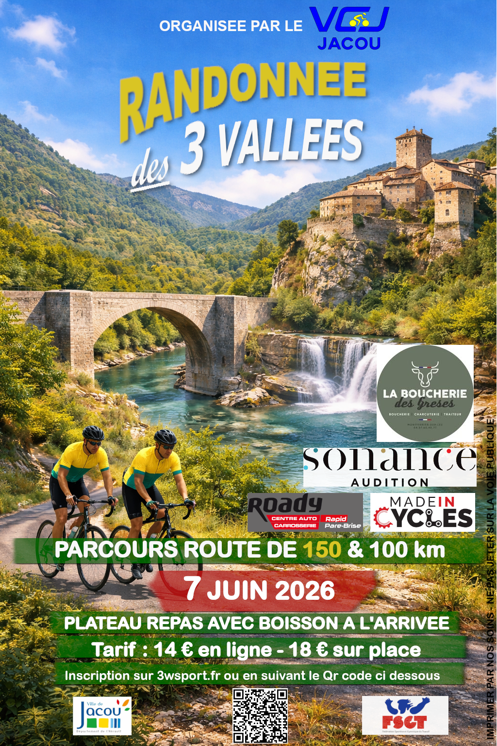 Affiche Randonnée des 3 Vallées